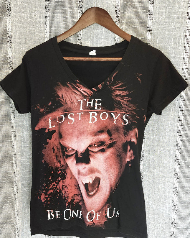 Vintage Lost Boys Rare Ladies V-Neck Fitted T-shirt "Be One of Us"