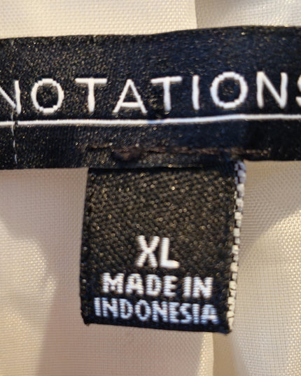 Notations Y2k Vintage Cream and Blues Floral Design Blazer