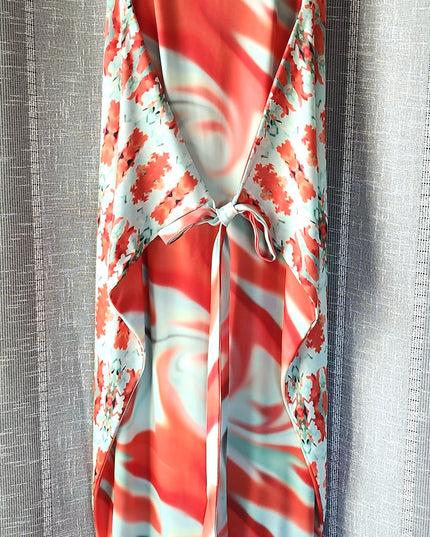 Sprouts Patterns Unique One of a Kind Boho Wrap Front or Back Dress