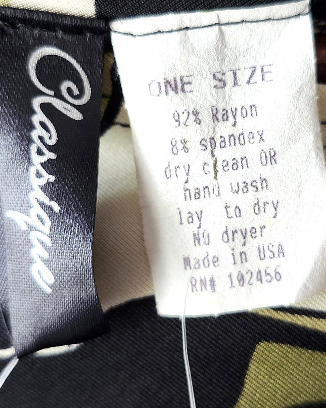 New Vintage Classique Abstract Design Stretch Dress