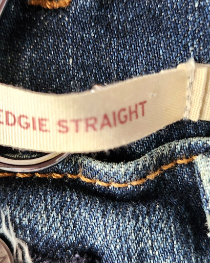 Levi's Wedgie Straight Leg Button Fly Vintage Inspired Butt Lifting Effect High Rise Jeans