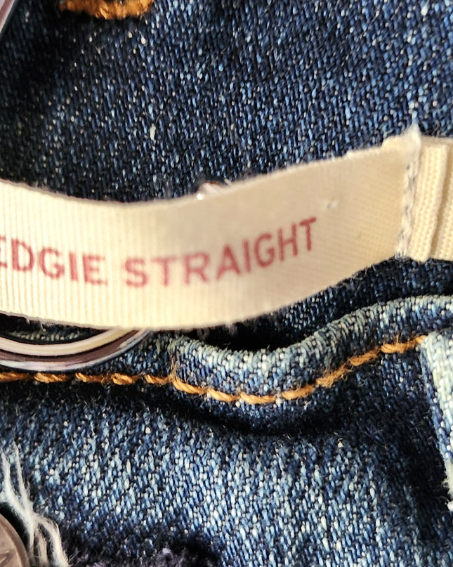 Levi's Wedgie Straight Leg Button Fly Vintage Inspired Butt Lifting Effect High Rise Jeans