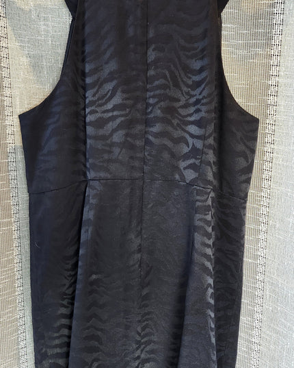 New Michael Kors Black Sheath Monochrome Zebra Print Cocktail Dress