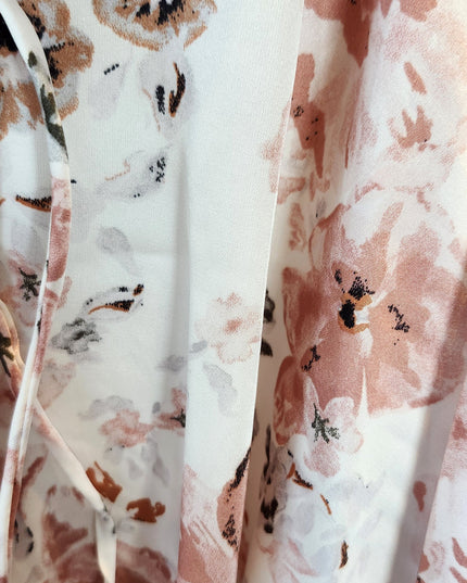New Saige & Paige Floral Ruffled One-Piece Romper with Waist Tie