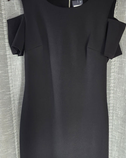 New Tommy Hilfiger Little Black Sheath Cold Shoulder Cocktail Dress