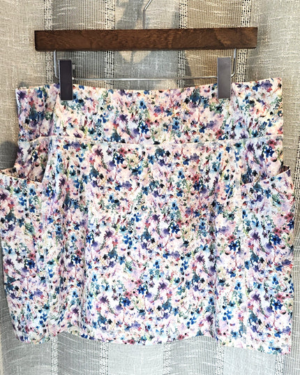 RBX Active Floral Stretchy Quick Dry Bike Shorts Golf Skort