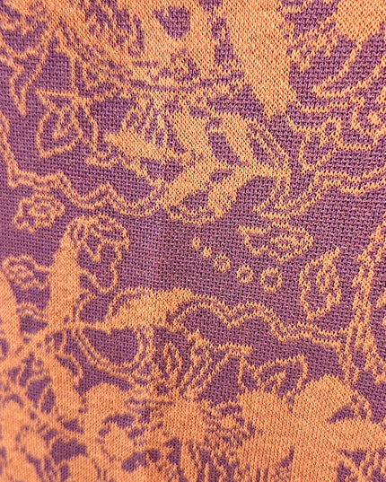New LuLaRoe Stretchy Orange & Purple Short Sleeve T-Shirt Dress