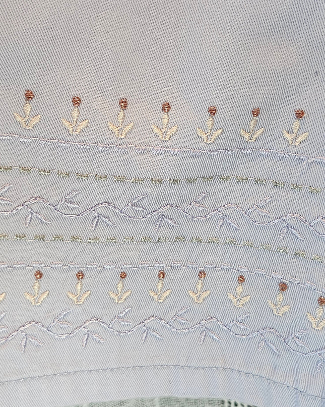 Bill Blass Vintage Lavender Stretch Embroidered Capris