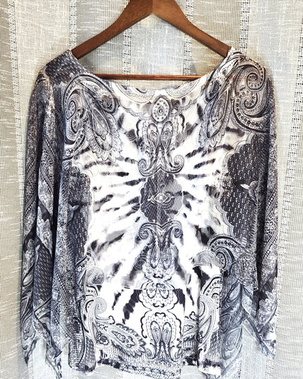 Energe World Wear Paisley Design Boho Camisole with attached Cropped Kaftan