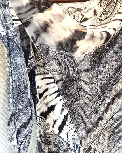 Energe World Wear Paisley Design Boho Camisole with attached Cropped Kaftan