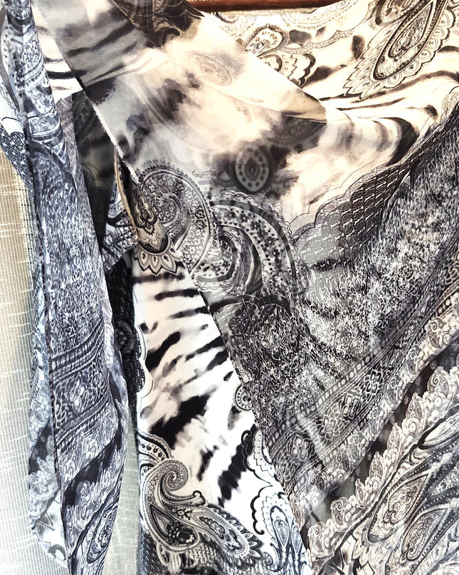 Energe World Wear Paisley Design Boho Camisole with attached Cropped Kaftan