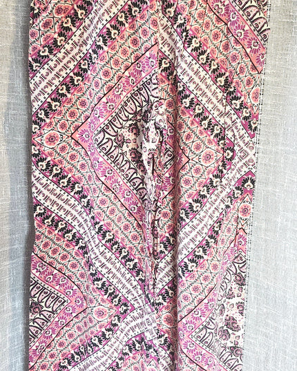 Joe B by Joe Benbasset Elastic Waist Wide Leg Boho Palazzo Pants