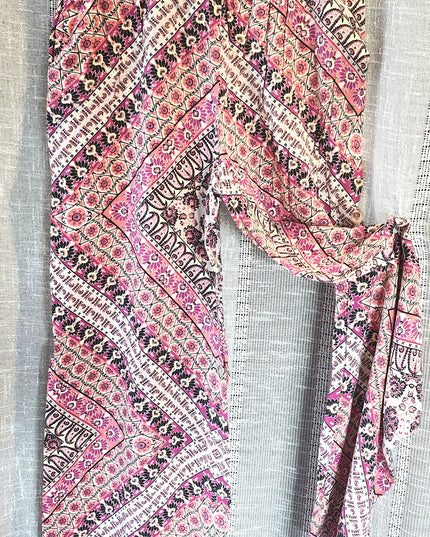 Joe B by Joe Benbasset Elastic Waist Wide Leg Boho Palazzo Pants