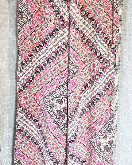 Joe B by Joe Benbasset Elastic Waist Wide Leg Boho Palazzo Pants