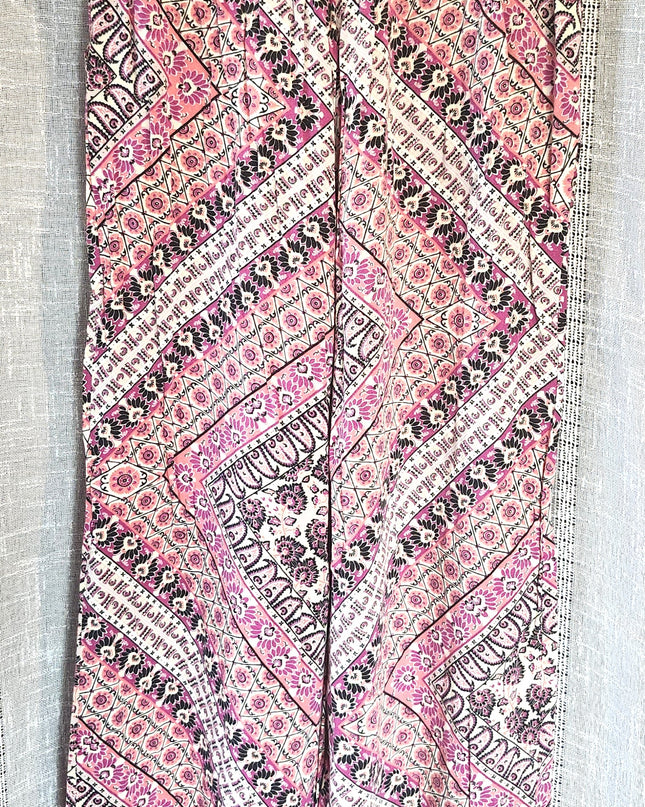 Joe B by Joe Benbasset Elastic Waist Wide Leg Boho Palazzo Pants