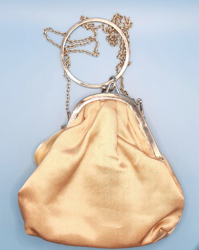 Bijoux Terner Vintage Y2k Elegant 3D Satin Rosette Flower Evening Clutch/Wristlet/Shoulder Bag