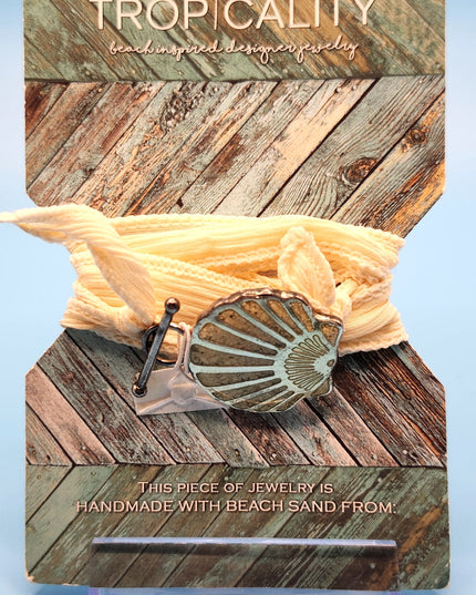 New Tropicality Beach Inspired Designer Seashell Jewelry with Beach Sand