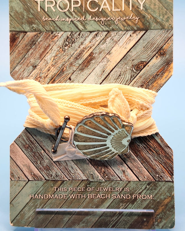 New Tropicality Beach Inspired Designer Seashell Jewelry with Beach Sand