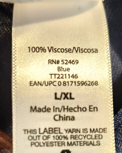 NWOT Time & Try Navy Blue Tie Dye Design Lightweight Kimono Cardigan