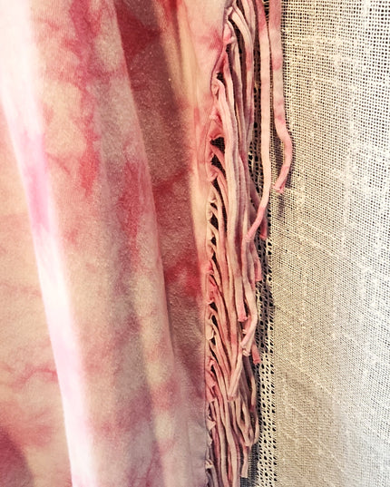 Wound Up Tie Dye Mandala Intertwined Elephants & Dreamcatcher Graphic with Fringe