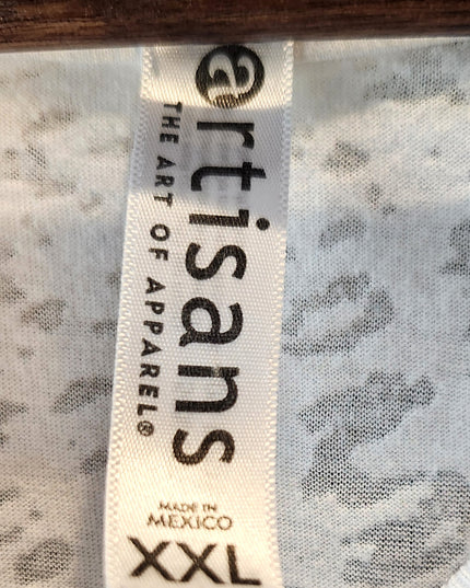 Artisans Burnout Textured Semi Sheer Beach Life Sea Turtle T-Shirt