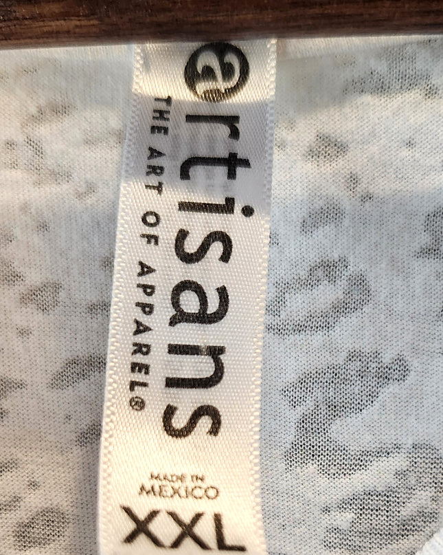 Artisans Burnout Textured Semi Sheer Beach Life Sea Turtle T-Shirt