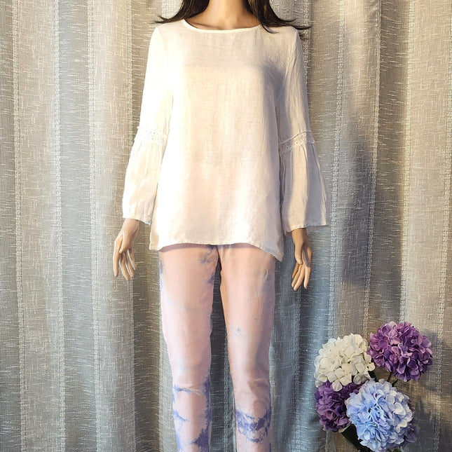 Levi's 721 High Rise Tie Dye Purple & Pink Skinny Ankle Denim Jeans