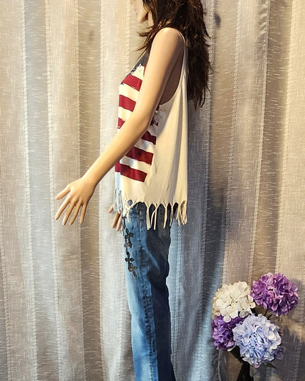 Vintage Y2k Cowgirl Tuff Co. "Blessed" Series Cross Embroidered Light Wash Jeans