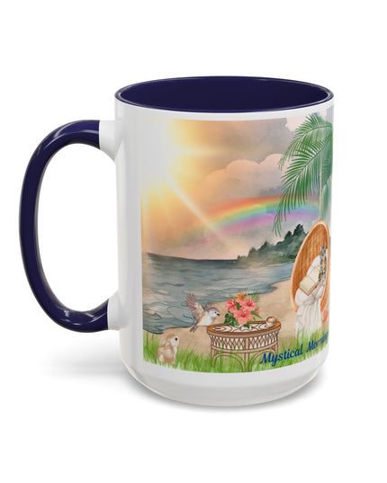 Hibiscus Hippie Designed Mystical Mornings Accent Coffee Mug (11, 15oz)