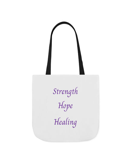 Domestic Violence Survivor Tote Bag | Teal and Purple Ribbon Butterfly Canvas Shopping Bag | Abuse Survivor Gift, Transformation in Progress Everyday Carrying Bag, Empowering Healing Reusable Grocery Bag