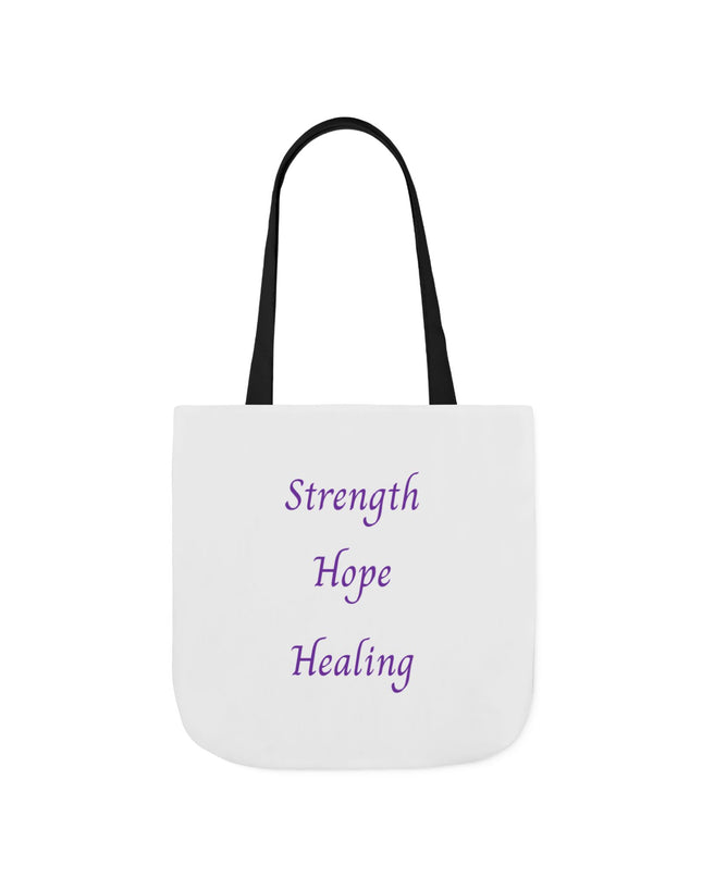 Domestic Violence Survivor Tote Bag | Teal and Purple Ribbon Butterfly Canvas Shopping Bag | Abuse Survivor Gift, Transformation in Progress Everyday Carrying Bag, Empowering Healing Reusable Grocery Bag