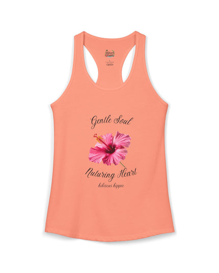 "Dress the Way Your Soul Feels" Gentle Soul Nurturing Heart Racerback Tank