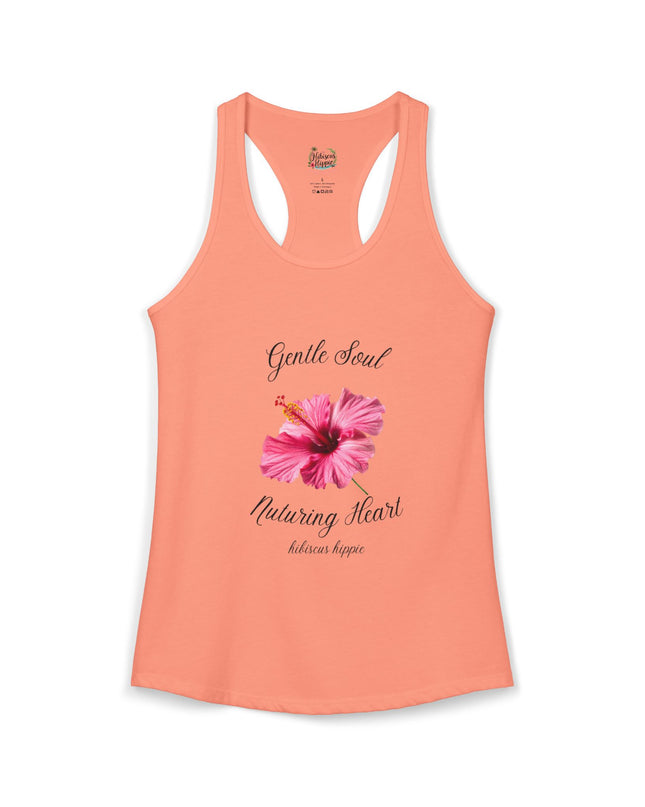 "Dress the Way Your Soul Feels" Gentle Soul Nurturing Heart Racerback Tank