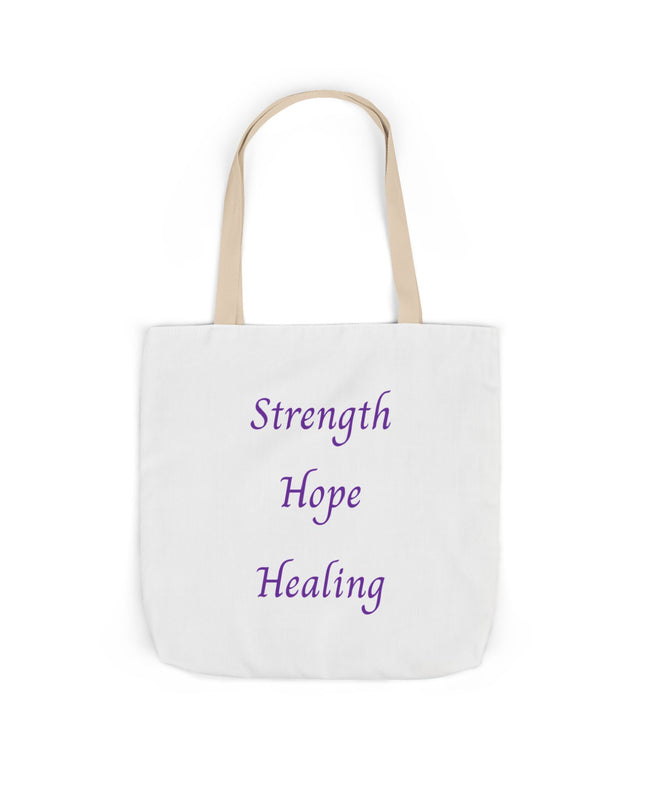 Domestic Violence Survivor Tote Bag | Teal and Purple Ribbon Butterfly Canvas Shopping Bag | Abuse Survivor Gift, Transformation in Progress Everyday Carrying Bag, Empowering Healing Reusable Grocery Bag
