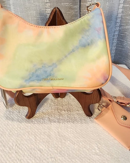 NWT Like Dreams "Sunset Watercolor" Convertible Crossbody & Shoulder Bag Set