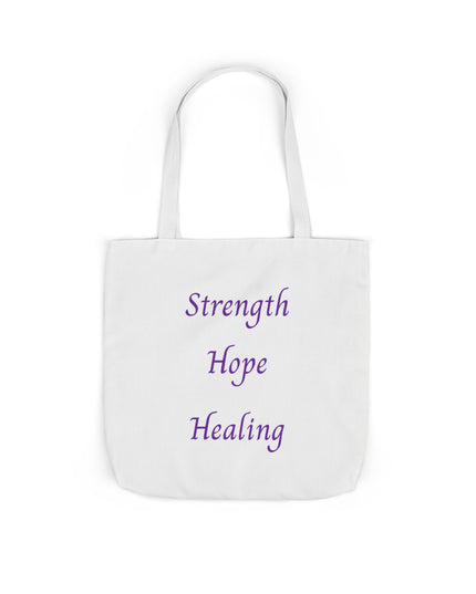 Domestic Violence Survivor Tote Bag | Teal and Purple Ribbon Butterfly Canvas Shopping Bag | Abuse Survivor Gift, Transformation in Progress Everyday Carrying Bag, Empowering Healing Reusable Grocery Bag