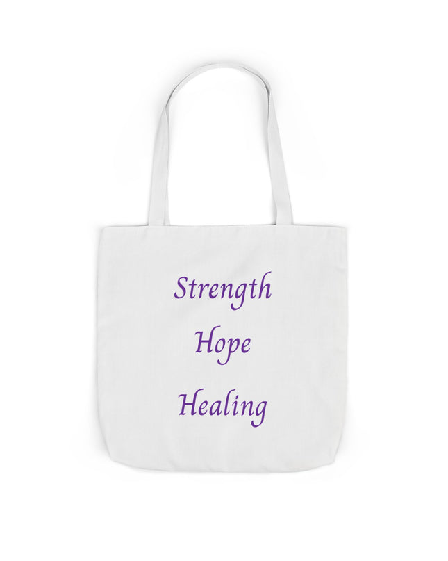 Domestic Violence Survivor Tote Bag | Teal and Purple Ribbon Butterfly Canvas Shopping Bag | Abuse Survivor Gift, Transformation in Progress Everyday Carrying Bag, Empowering Healing Reusable Grocery Bag
