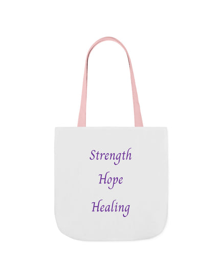Domestic Violence Survivor Tote Bag | Teal and Purple Ribbon Butterfly Canvas Shopping Bag | Abuse Survivor Gift, Transformation in Progress Everyday Carrying Bag, Empowering Healing Reusable Grocery Bag