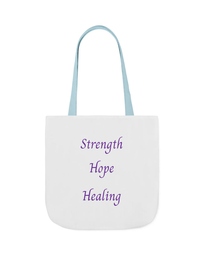 Domestic Violence Survivor Tote Bag | Teal and Purple Ribbon Butterfly Canvas Shopping Bag | Abuse Survivor Gift, Transformation in Progress Everyday Carrying Bag, Empowering Healing Reusable Grocery Bag