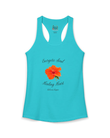 "Dress the Way Your Soul Feels" Energetic Soul Healing Heart Racerback Tank