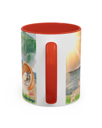 Hibiscus Hippie Designed Mystical Mornings Accent Coffee Mug (11, 15oz)