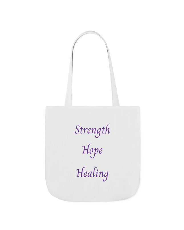 Domestic Violence Survivor Tote Bag | Teal and Purple Ribbon Butterfly Canvas Shopping Bag | Abuse Survivor Gift, Transformation in Progress Everyday Carrying Bag, Empowering Healing Reusable Grocery Bag