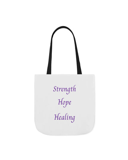 Domestic Violence Survivor Tote Bag | Teal and Purple Ribbon Butterfly Canvas Shopping Bag | Abuse Survivor Gift, Transformation in Progress Everyday Carrying Bag, Empowering Healing Reusable Grocery Bag