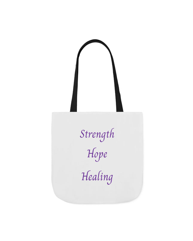 Domestic Violence Survivor Tote Bag | Teal and Purple Ribbon Butterfly Canvas Shopping Bag | Abuse Survivor Gift, Transformation in Progress Everyday Carrying Bag, Empowering Healing Reusable Grocery Bag