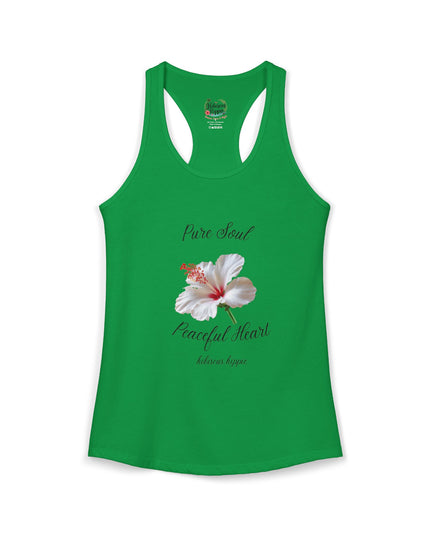 "Dress the Way Your Soul Feels" Pure Soul Peaceful Heart Racerback Tank