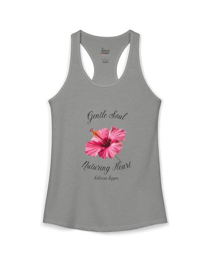 "Dress the Way Your Soul Feels" Gentle Soul Nurturing Heart Racerback Tank