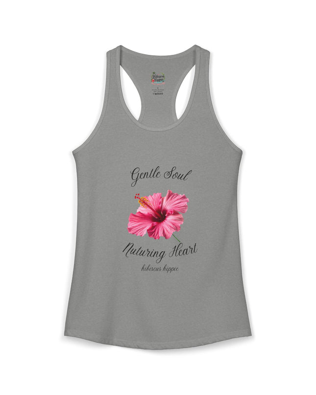 "Dress the Way Your Soul Feels" Gentle Soul Nurturing Heart Racerback Tank