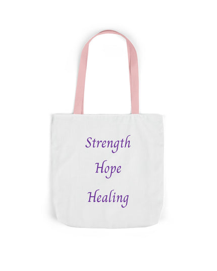 Domestic Violence Survivor Tote Bag | Teal and Purple Ribbon Butterfly Canvas Shopping Bag | Abuse Survivor Gift, Transformation in Progress Everyday Carrying Bag, Empowering Healing Reusable Grocery Bag