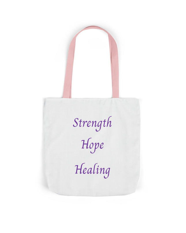 Domestic Violence Survivor Tote Bag | Teal and Purple Ribbon Butterfly Canvas Shopping Bag | Abuse Survivor Gift, Transformation in Progress Everyday Carrying Bag, Empowering Healing Reusable Grocery Bag
