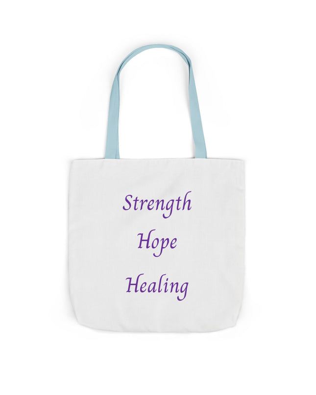 Domestic Violence Survivor Tote Bag | Teal and Purple Ribbon Butterfly Canvas Shopping Bag | Abuse Survivor Gift, Transformation in Progress Everyday Carrying Bag, Empowering Healing Reusable Grocery Bag